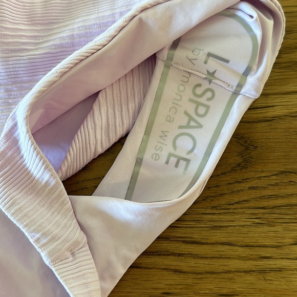 L*Space Soft Pink Ribbed Bikini Bottom - Picture 4 of 7